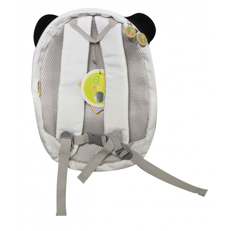 Ba lô chống xước có ngăn phụ gấu bear trắng dễ thương BB Bag