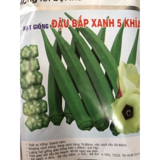 50g hạt giống đậu bắp xanh
