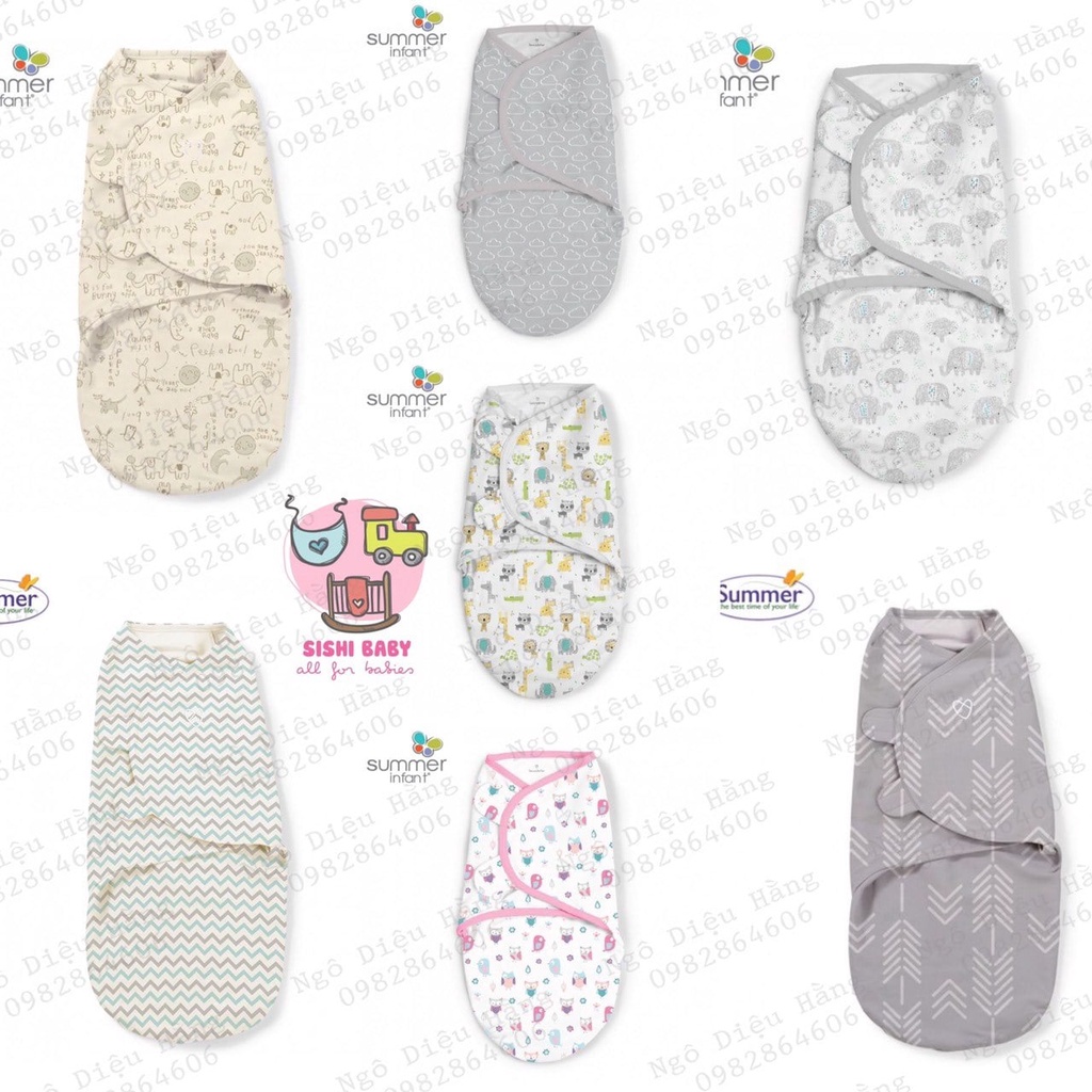 Kén ngủ/ Chăn Quấn Swaddle Summer cotton chính hãng/ Ủ kén cho bé