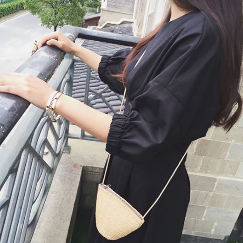 Túi Xách Nữ Túi Đeo Chéo Đan Mây Phong Cách Bohemian Thanh Lịch Dành Cho Nữ