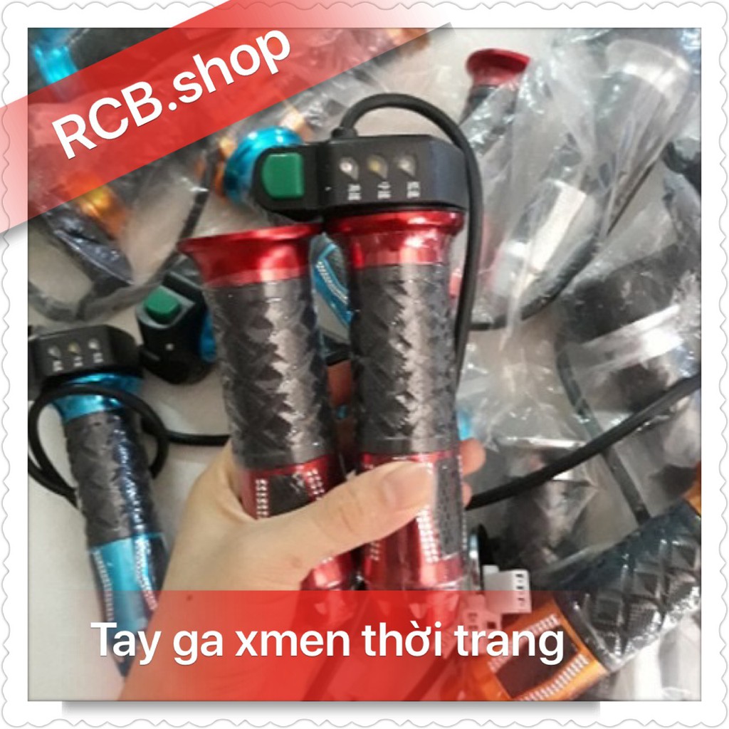 Tay ga xe đạp điện Xmen 3 số báo điện