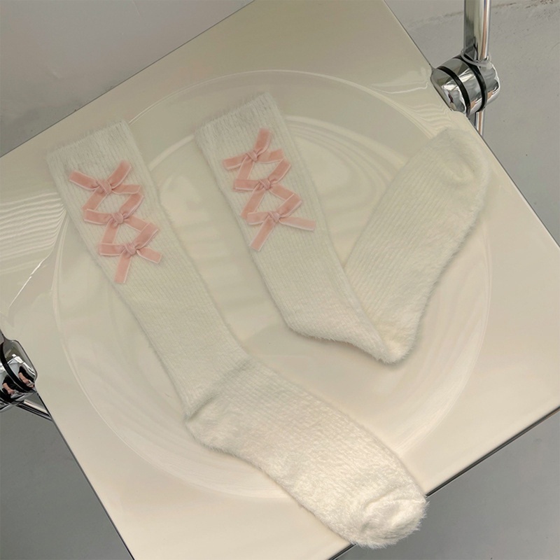 1 Đôi Tất Ngắn Đính Nơ Nữ Tính