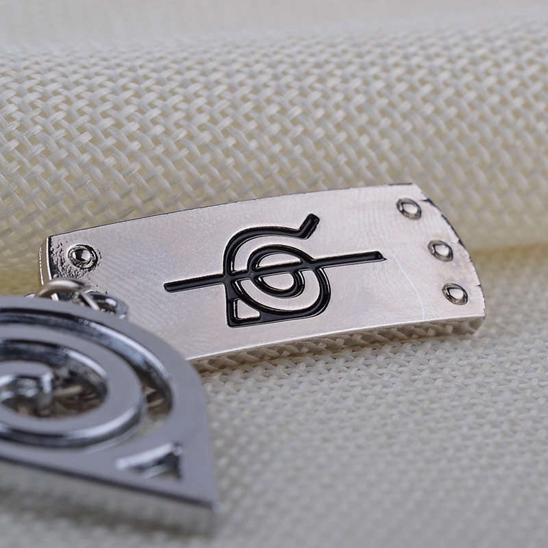 Móc khóa TBTIC hình mặt nạ comaki Naruto konoha chất liệu hợp kim