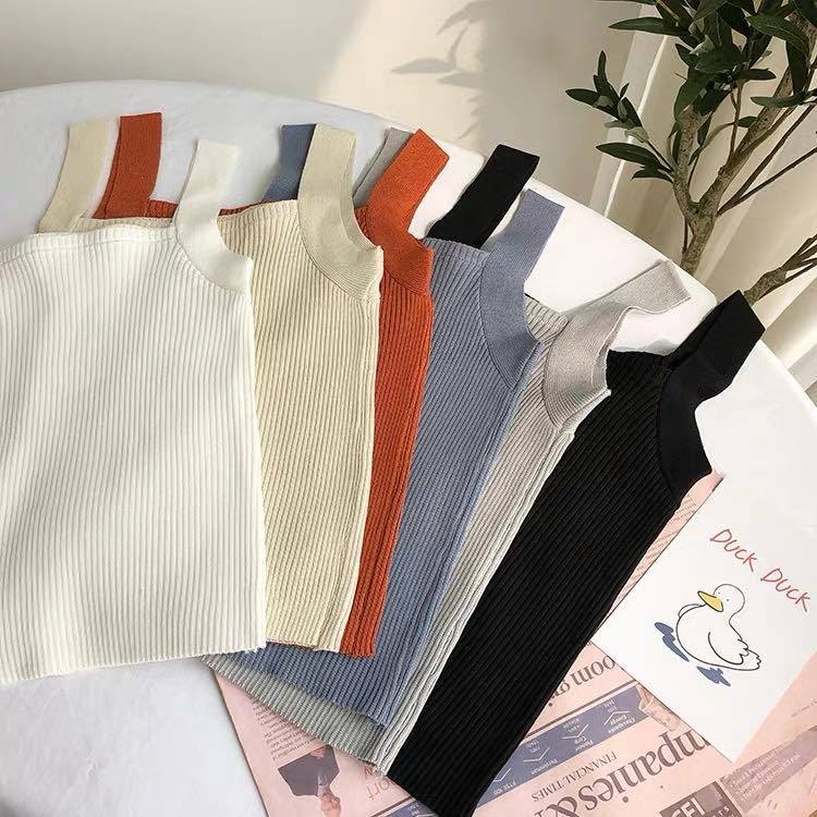 Áo 3 lỗ 2 dây cổ vuông 6 màu thời trang Hàn Quốc | BigBuy360 - bigbuy360.vn