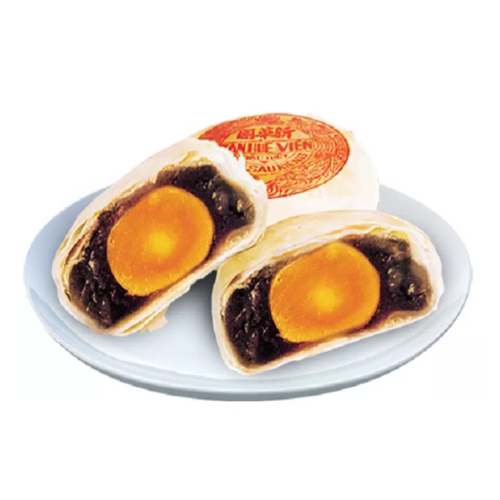 Bánh pía mè đen sầu riêng trứng Tân Huê Viên gói 4 cái 540g Đặc Sản Miền Tây