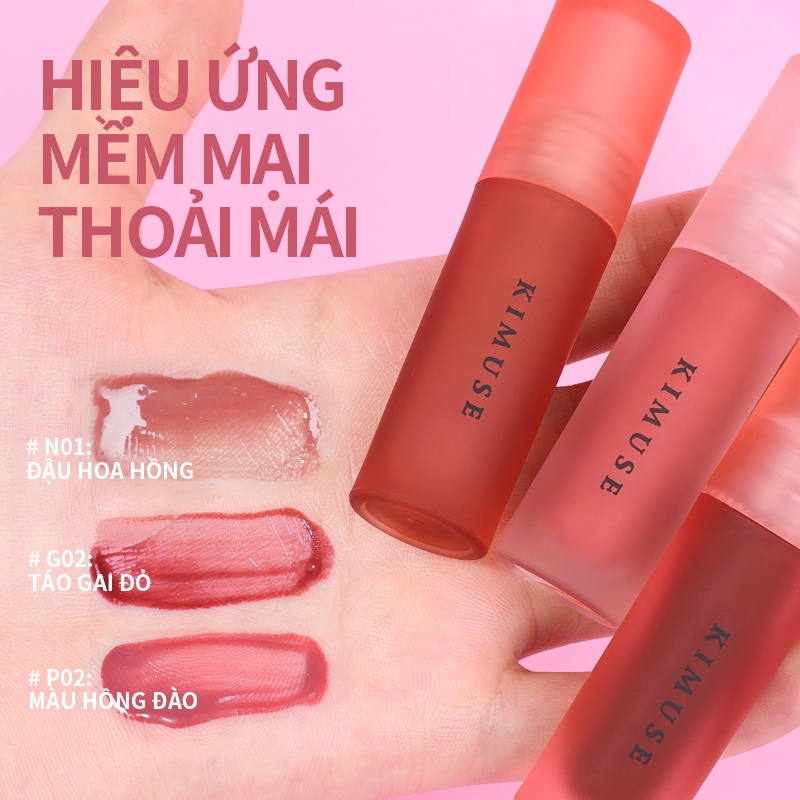 Set 3 son kem lì KIMUSE kháng nước lâu trôi chuyên dụng 90g