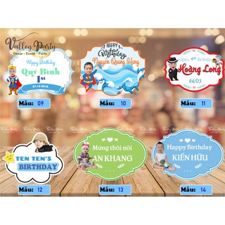 Bảng tên chibi để bàn