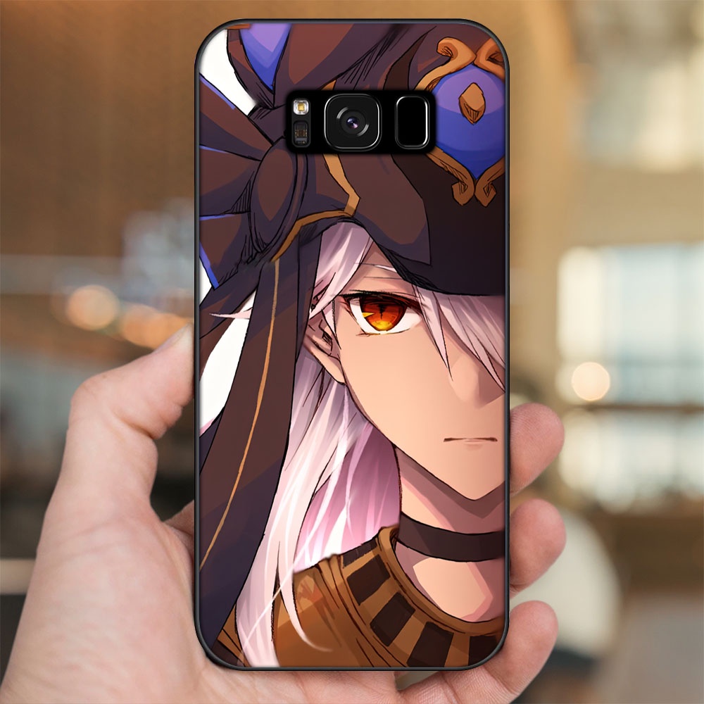 Ốp lưng Samsung S8, S8 Plus viền đen in hình Cyno Genshin Impact