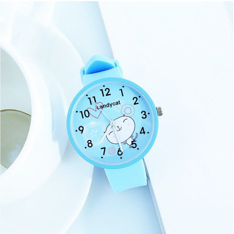 (Ko lắc) Đồng hồ thời trang nữ dây cao su C25 Candycat MÈO CUTE | BigBuy360 - bigbuy360.vn