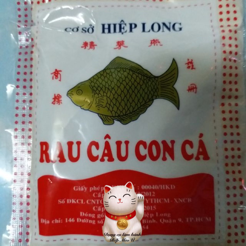 Bột Rau Câu Con Cá Giòn
