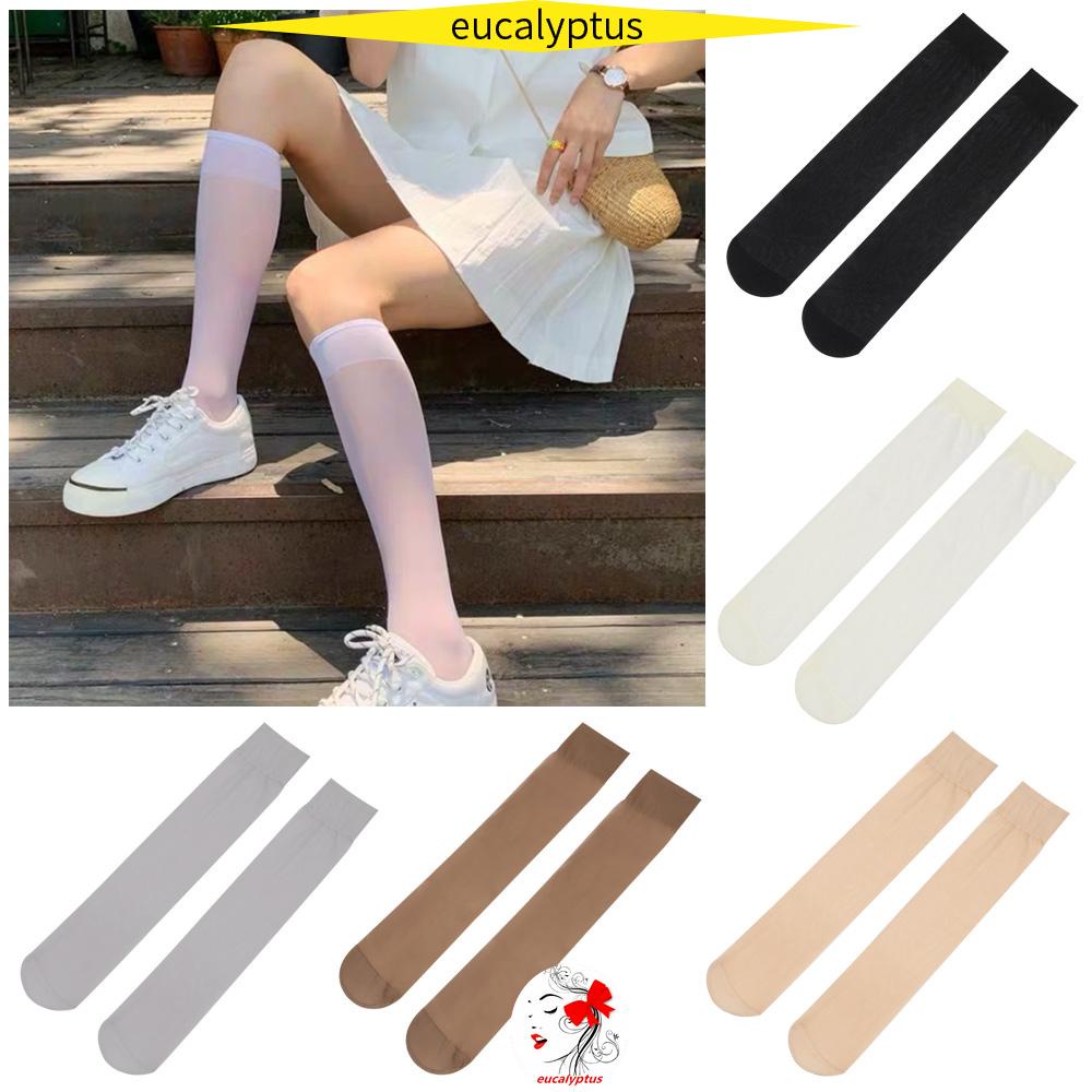 Vớ Dài Qua Bắp Chân Co Giãn Trong Suốt Gợi Cảm Chất Lượng Cao Thời Trang Cho Nữ Nhiều Màu Sắc