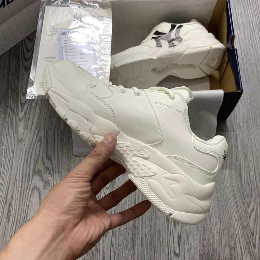 Giày SNEAKER_MLB Chunky NY, logo đen classic, full túi, box + bill