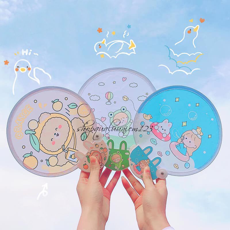 Quạt gấp gọn tự bung hình siêu dễ thương, bỏ túi siêu tiện lợi - Hot nhất 2021