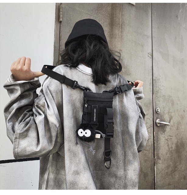 Túi đeo chéo unisex cá tính phong cách đường phố streetwear T13