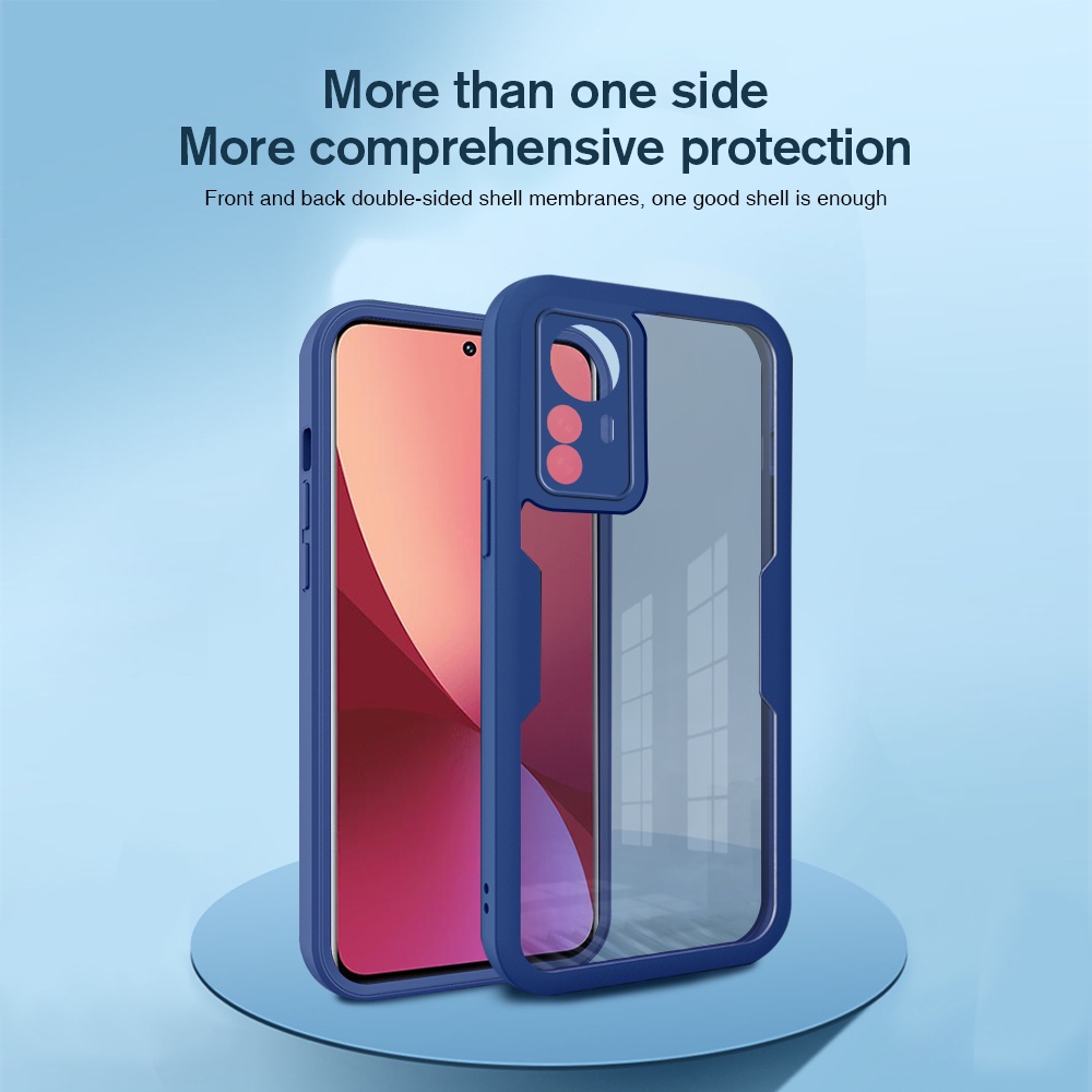 4TH 360° Double-Side Anti-Fall Protect Shell Front+Back Shockproof Case For xiaomi 13T 12T 11t mi13T pro mi13tpro