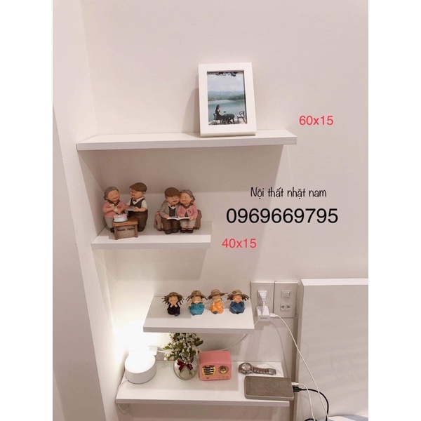 Kệ treo tường loại 1 , rộng 15cm tặng kèm phụ kiện lắp
