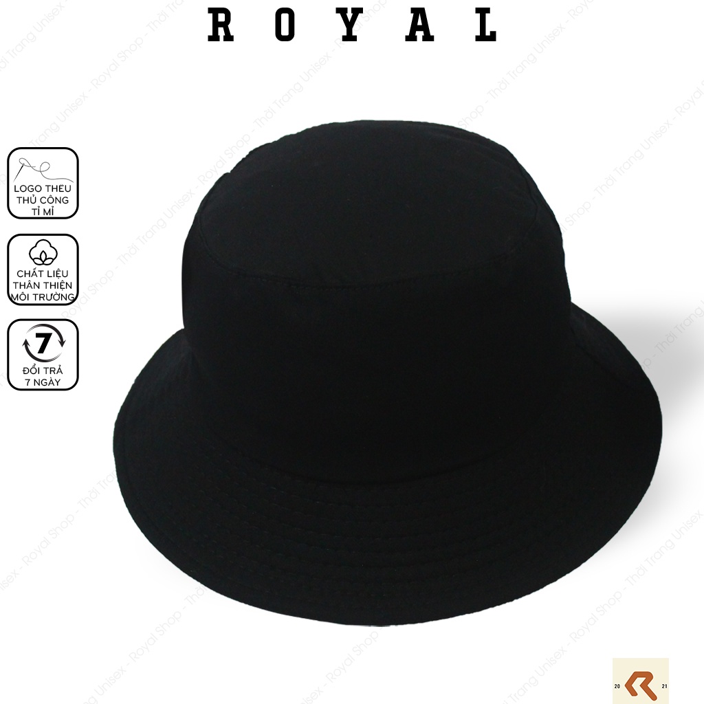 Mũ Bucket Nón Bucket Tai Bèo Nam Nữ LV 01 Đen Vải Kaki louis vuitton Unisex - Royal Caps