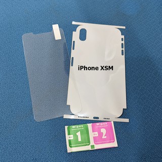Bộ PPF full viền dục lỗ loa kính cường lực dành cho iPhone XS Max
