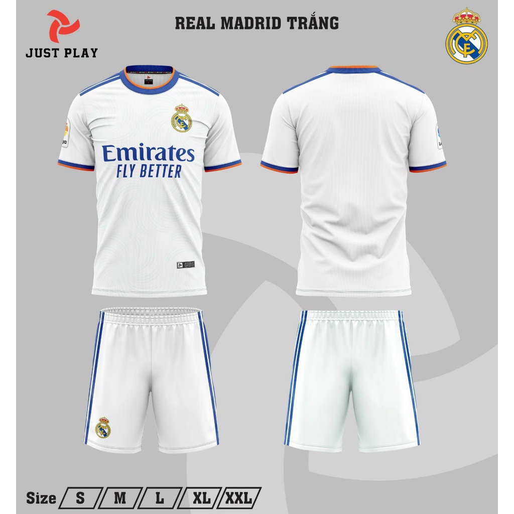 Real Madrid. Áo Bóng Đá CLB Real Madrid 2022 Mới Nhất, In Tên Số Theo Yêu Cầu ( CÓ TÍNH PHÍ )