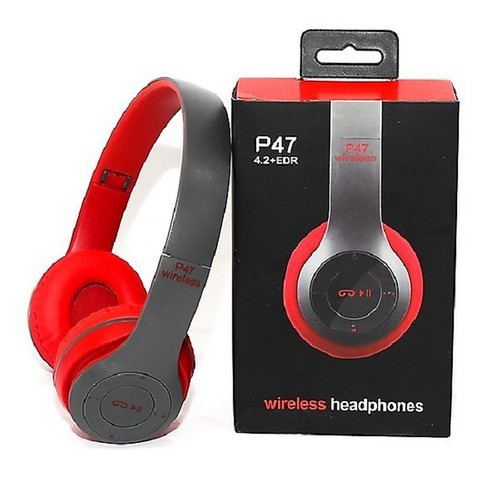 Tai nghe bluetooth P47 chụp tai không dây có khe cắm thẻ nhớ, âm thanh sống động