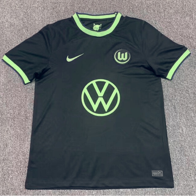Áo Thun Bóng Đá Đội Tuyển Wolfsburg Away Size s-2xl