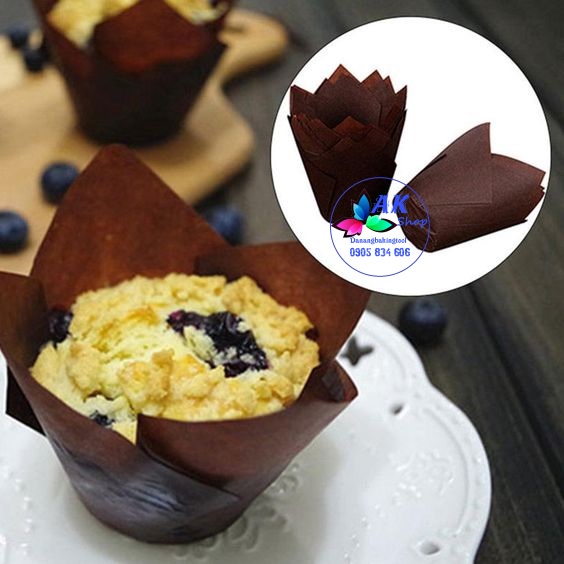 2400.090 SET 50 KHUÔN BÁNH CUPCAKE TULIP