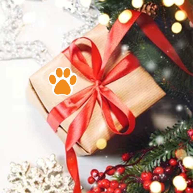 Bộ 500 miếng dán hình dấu chân chó / mèo / gấu dễ thương trang trí laptop dành cho học sinh