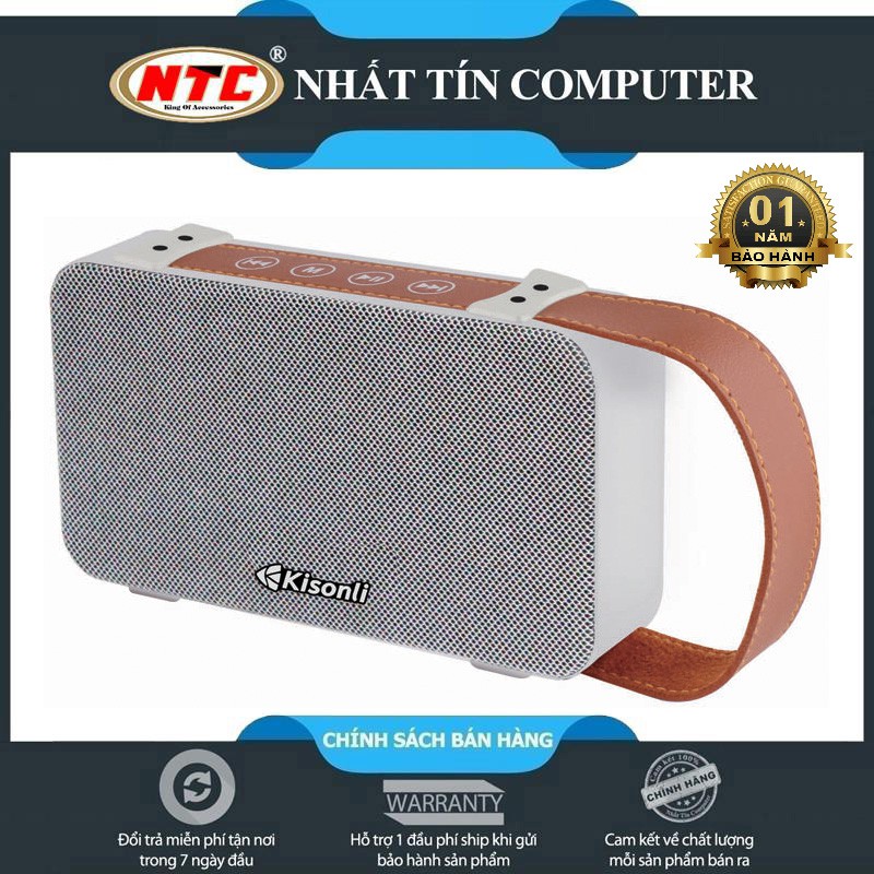 [Mã ELHACE giảm 4% đơn 300K] Loa bluetooth Kisonli S7 có quai xách hỗ trợ thẻ nhớ/USB/FM/AUX/Thoại rãnh tay (nhiều màu)