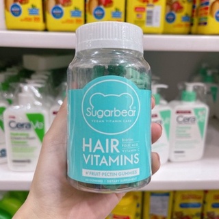 Kẹo Sugar Bear Hair hộp 60 viên hàng Mỹ mẫu mới