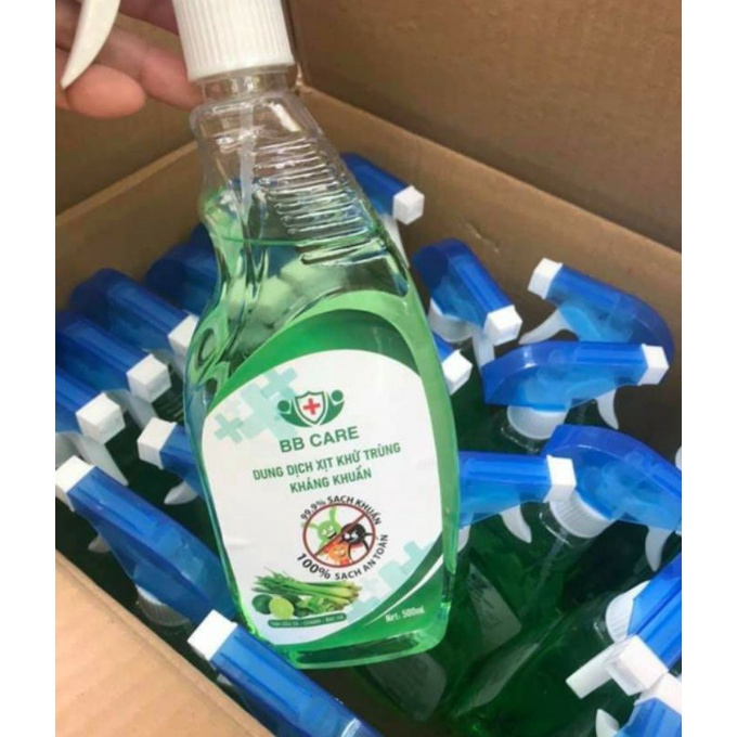 🤲🤲🤲 XỊT SÁT KHUẨN TAY BB CARE 500ML | BigBuy360 - bigbuy360.vn