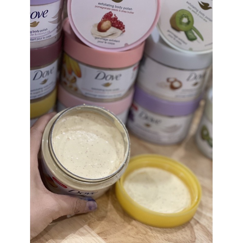 TẨY TẾ BÀO CHẾT DOVE EXFOLIATING BODY POLISH là dòng tẩy tế bào chất lượng tại Mỹ .