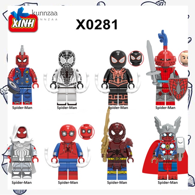Mô Hình Người Nhện X0281 Lắp Ráp Giáo Dục Cho Bé