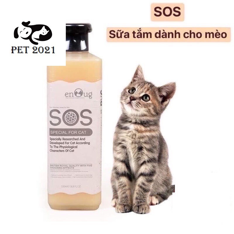 Sữa Tắm SOS Dành Cho Chó Mèo Thú Cưng 530ml