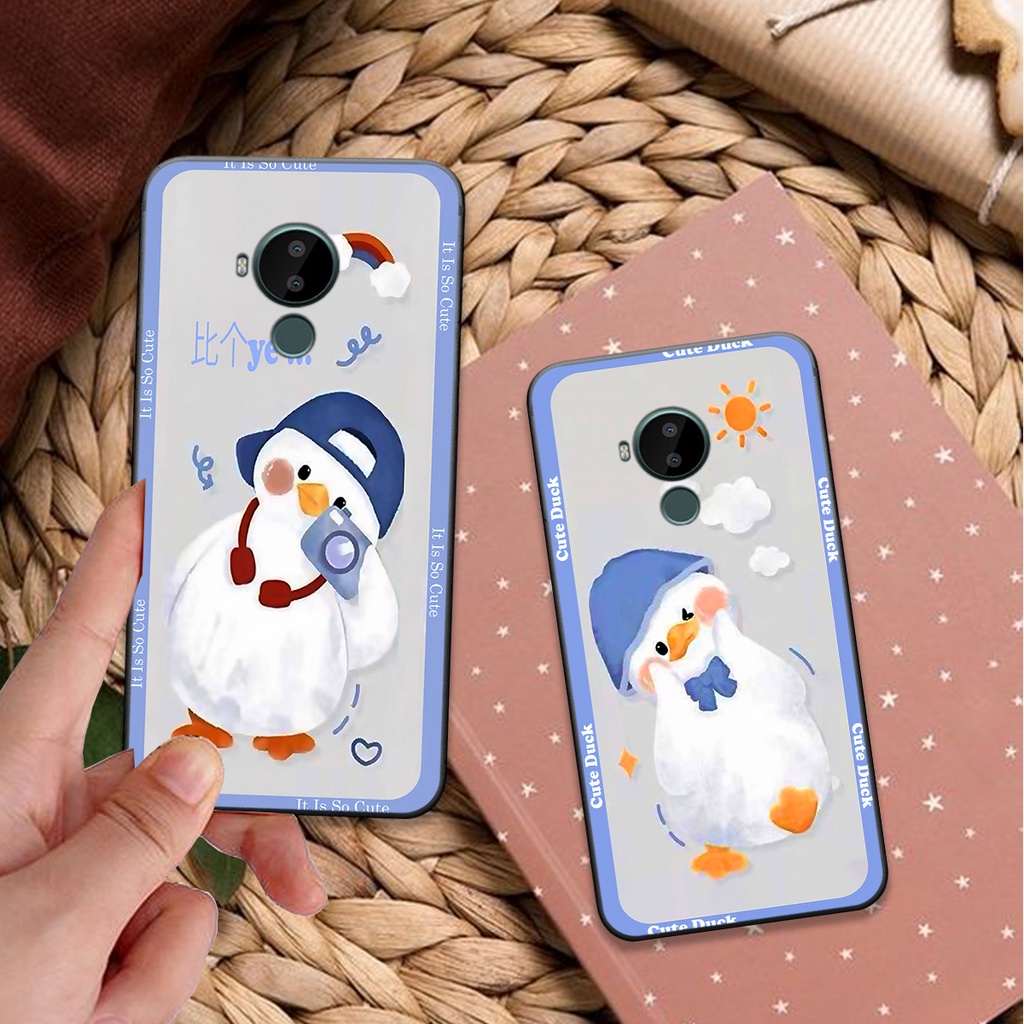 Ốp Nokia C10 / C20 / C30 bộ hình cute dễ thương gấu thỏ xinh xắn vẽ tay lạ mắt