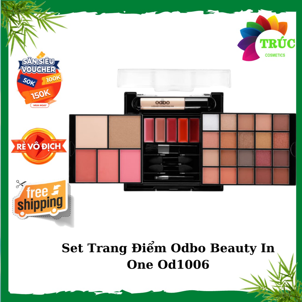 Set Trang Điểm Odbo Beauty In One Od1006-Trúc Cosmetics | BigBuy360 - bigbuy360.vn