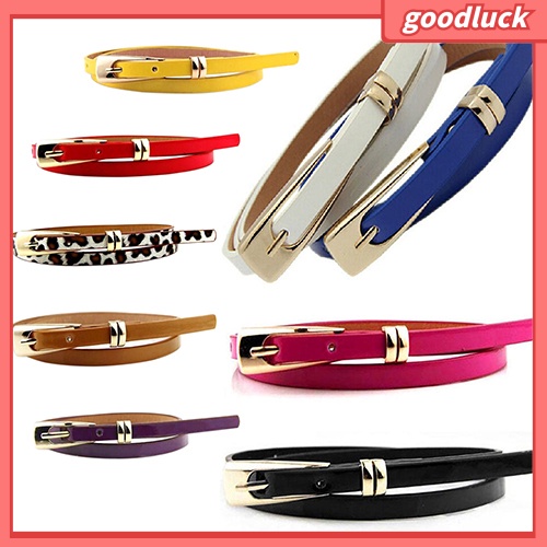 Dây Nịt Nữ, Giả Da, Bản Hẹp