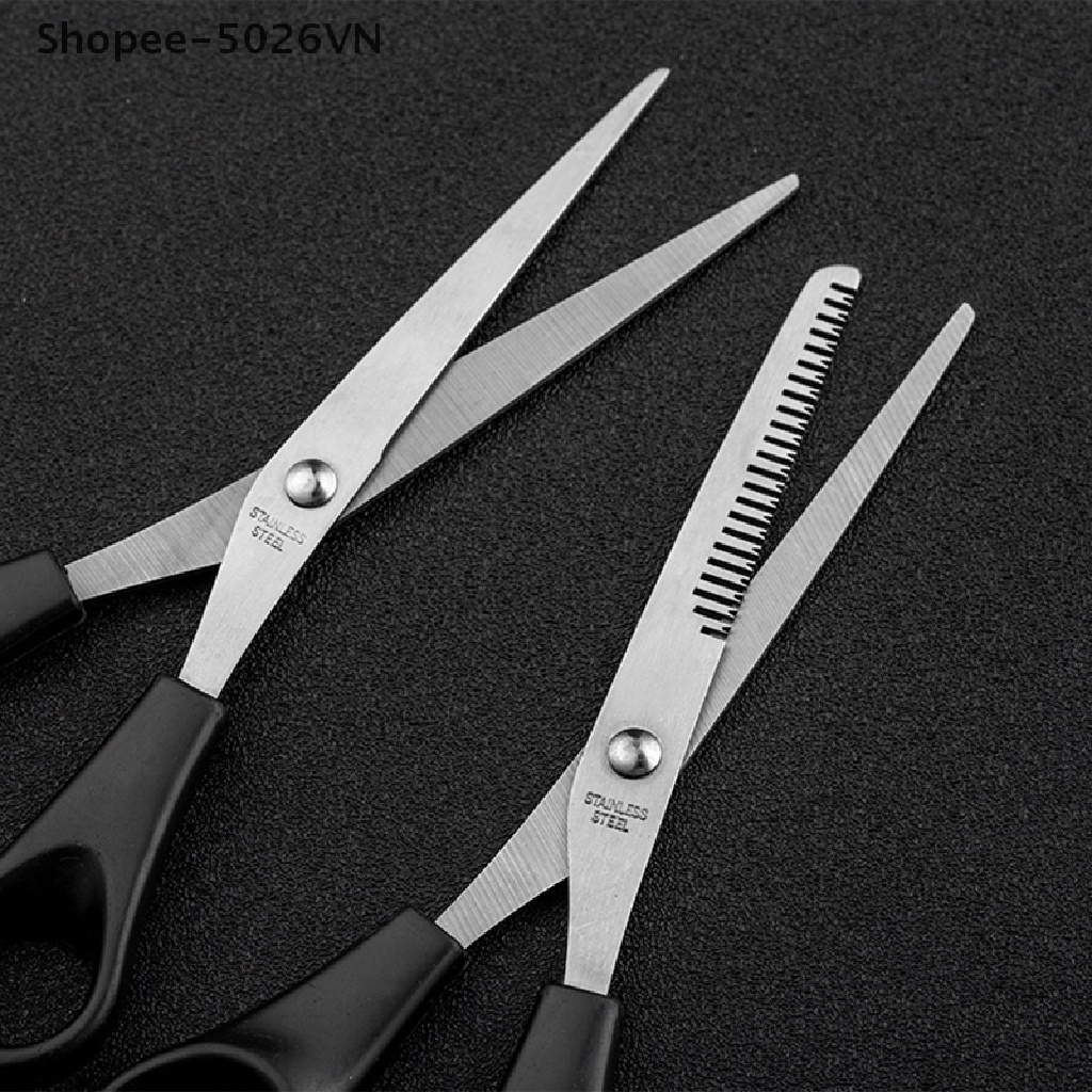 Set kéo cắt tóc kéo tỉa mỏng và lược chải chuyên dụng dành cho salon làm tóc