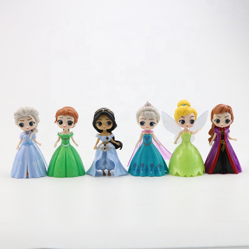 Set 6 búp bê thay váy 12cm- Elsa