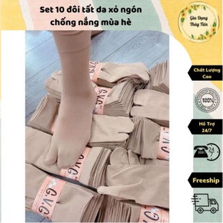 Set 10 đôi tất da xỏ ngón chống nắng mùa hè