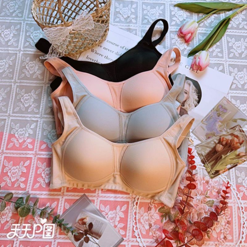 Áo lót nữ BIGSIZE không gọng đệm mỏng cho người ngực to , áo định hình ngực bản to chống chảy xệ