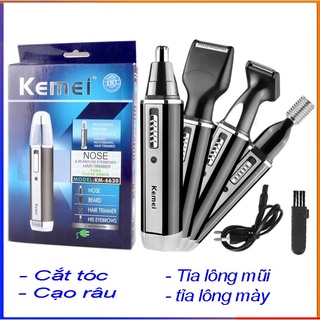 Máy cạo râu kemei 6630 , cắt tóc ,cạo râu,tỉa lông mày ,cắt lông mũi