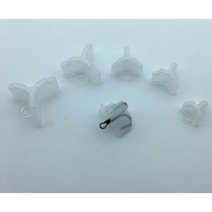 Set 20 Phụ Kiện Nhựa Bọc Móc Câu Cá 5 Kích Cỡ Khác Nhau Cỡ 1 2 3 1 / 0 2 / 0 3 / 0