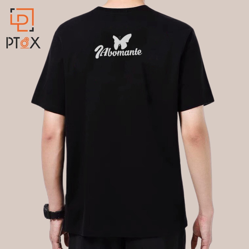 [HN]Áo Thun Unisex Nam Nữ Form Rộng Tay Lỡ Hình Bướm Đen Trắng Thời Trang Hàn Quốc PT8X Độc Đẹp Vải Dày Mịn Thoáng Mát T