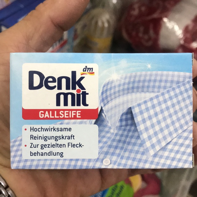Xà phòng tẩy trắng cổ áo Denkmit 100g của Đức