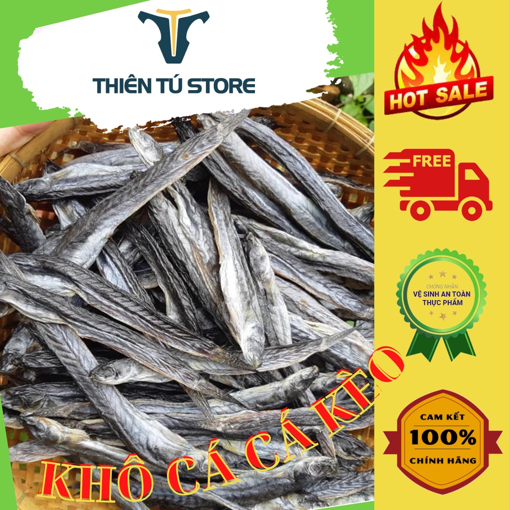 Khô cá kèo biển Cà Mau cá loại 1 Đặc sản khô cá kèo chính gốc Cà Mau vị ngọt tự nhiên,thịt dai thơm Thiên Tú Foods