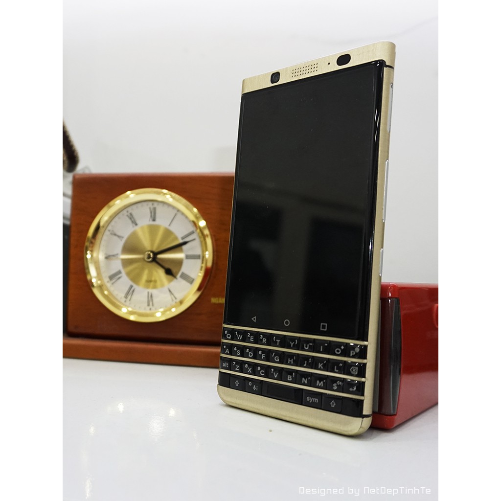 Skin decan BlackBerry Keyone - Skin viền gold