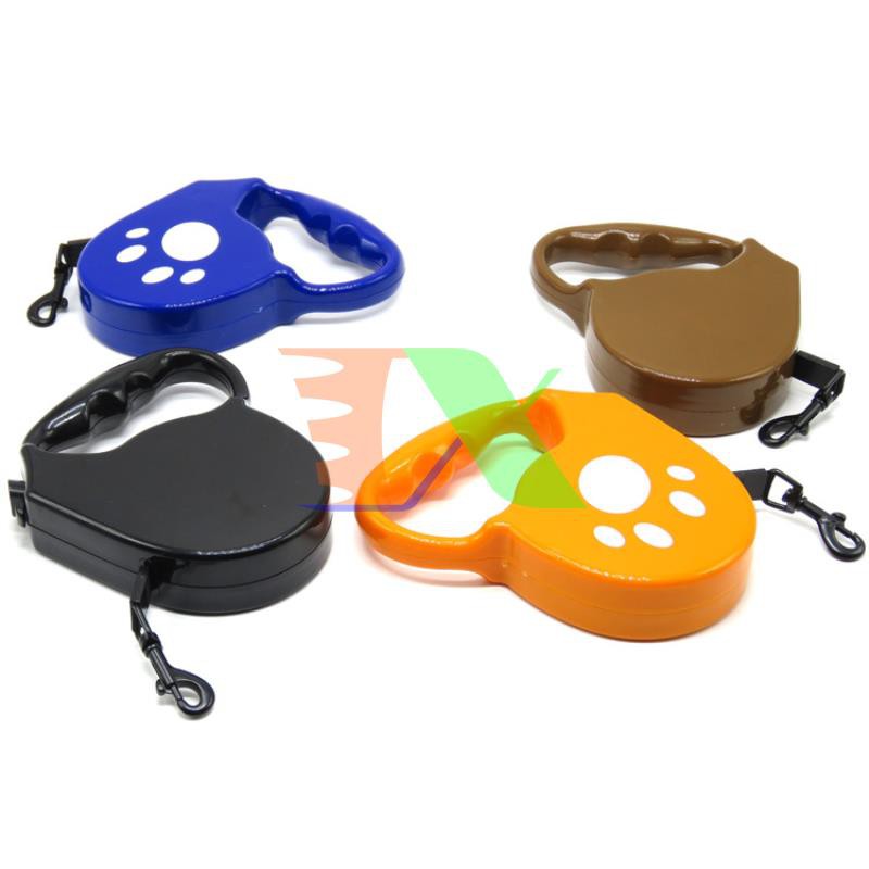 Xích chó mèo rút gọn XRU-5M, Hộp dây dắt chó 5m, dây dắt chó mèo đi dạo có khóa