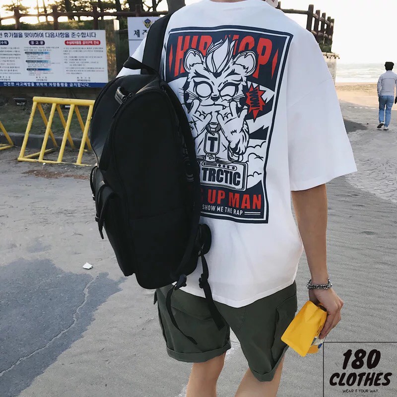 Áo thun Mèo Hiphop Unisex form rộng tay lỡ A02