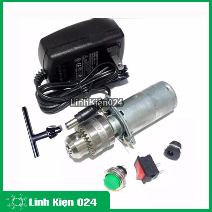 Combo máy khoan mini 12V- 2A Siêu Khỏe và Phụ kiện V1