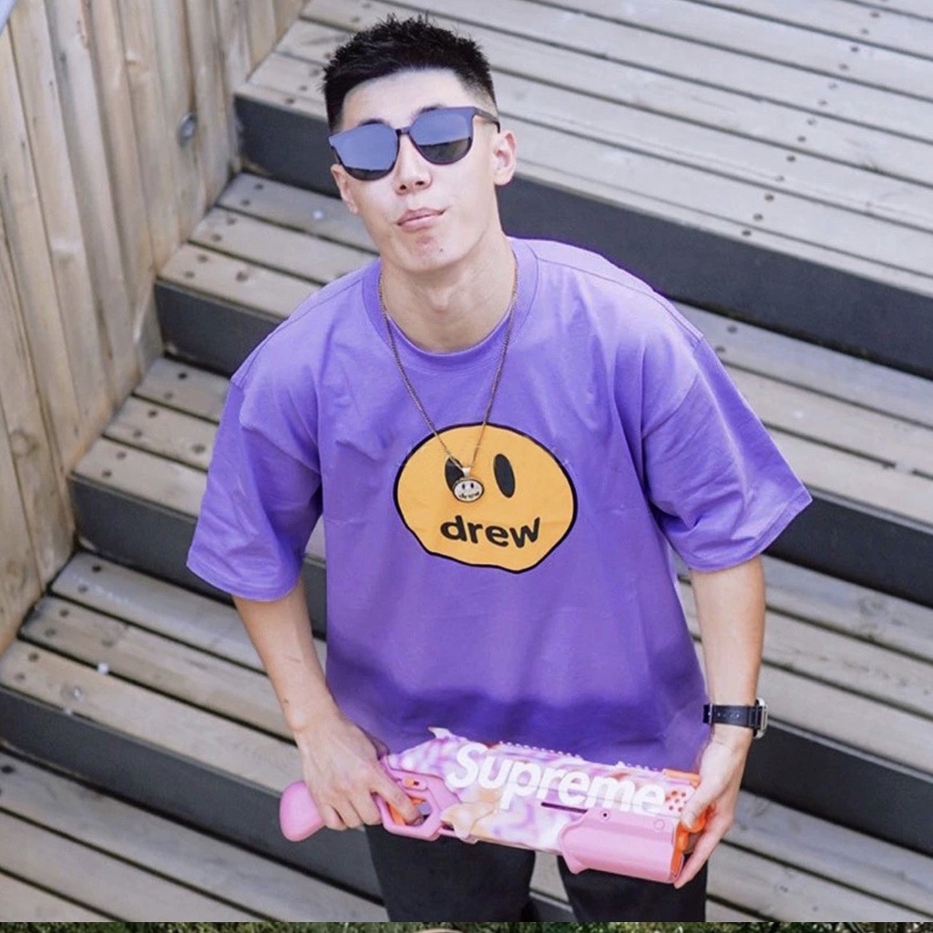 Áo thun Stee Purple DREW CVC - Giá sỉ Unisex